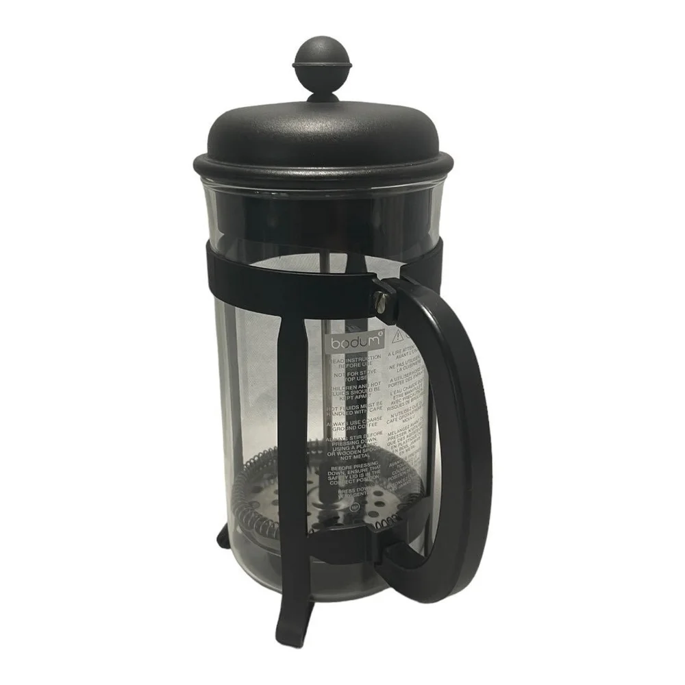Vintage BODUM French Press 8 Cup 34oz Stainless Steel Glass Coffee Maker VG